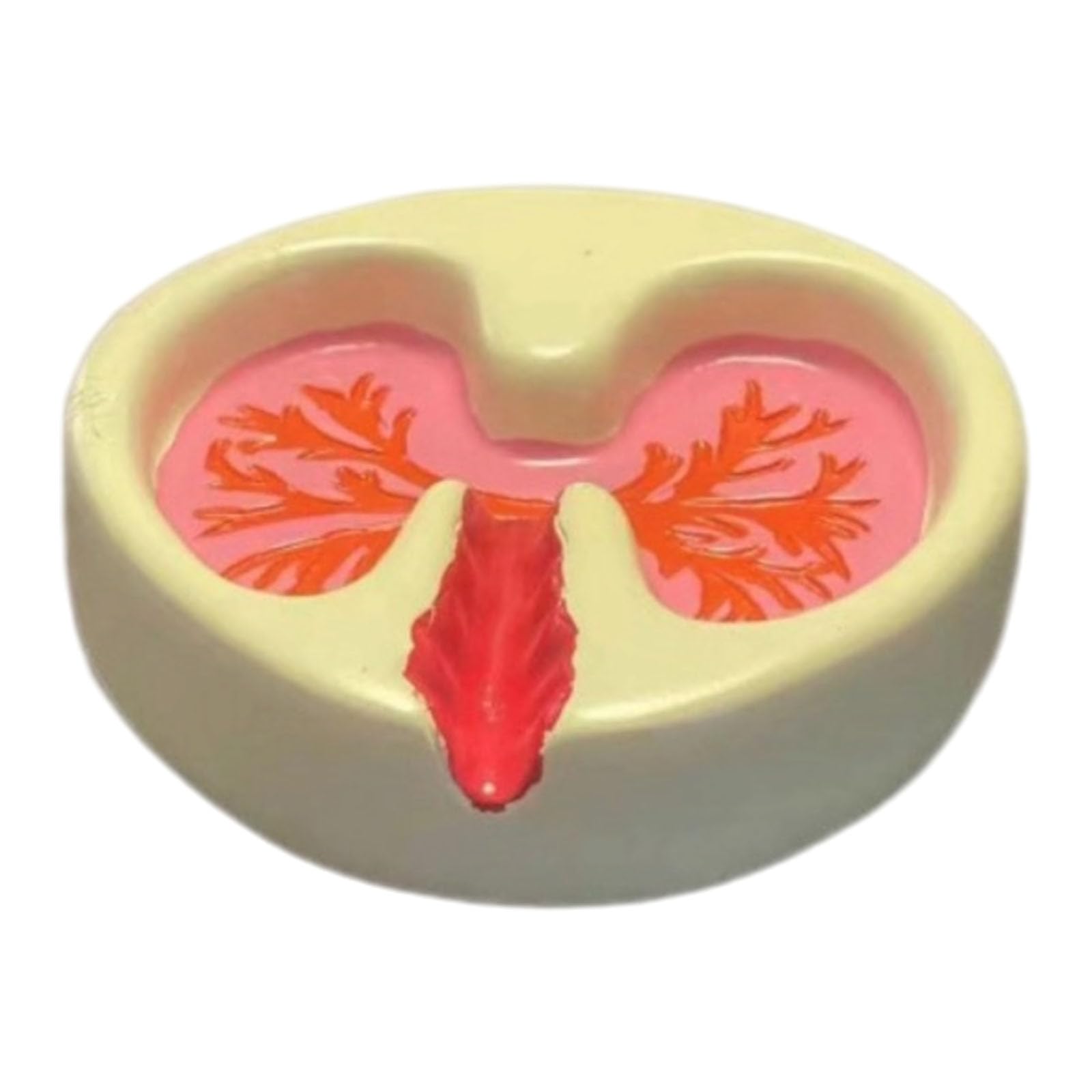 Kalttoy Artistic Lung Molded Resin Ashtray Creative Decorative Ornament for Home and Use with Smooth Lung