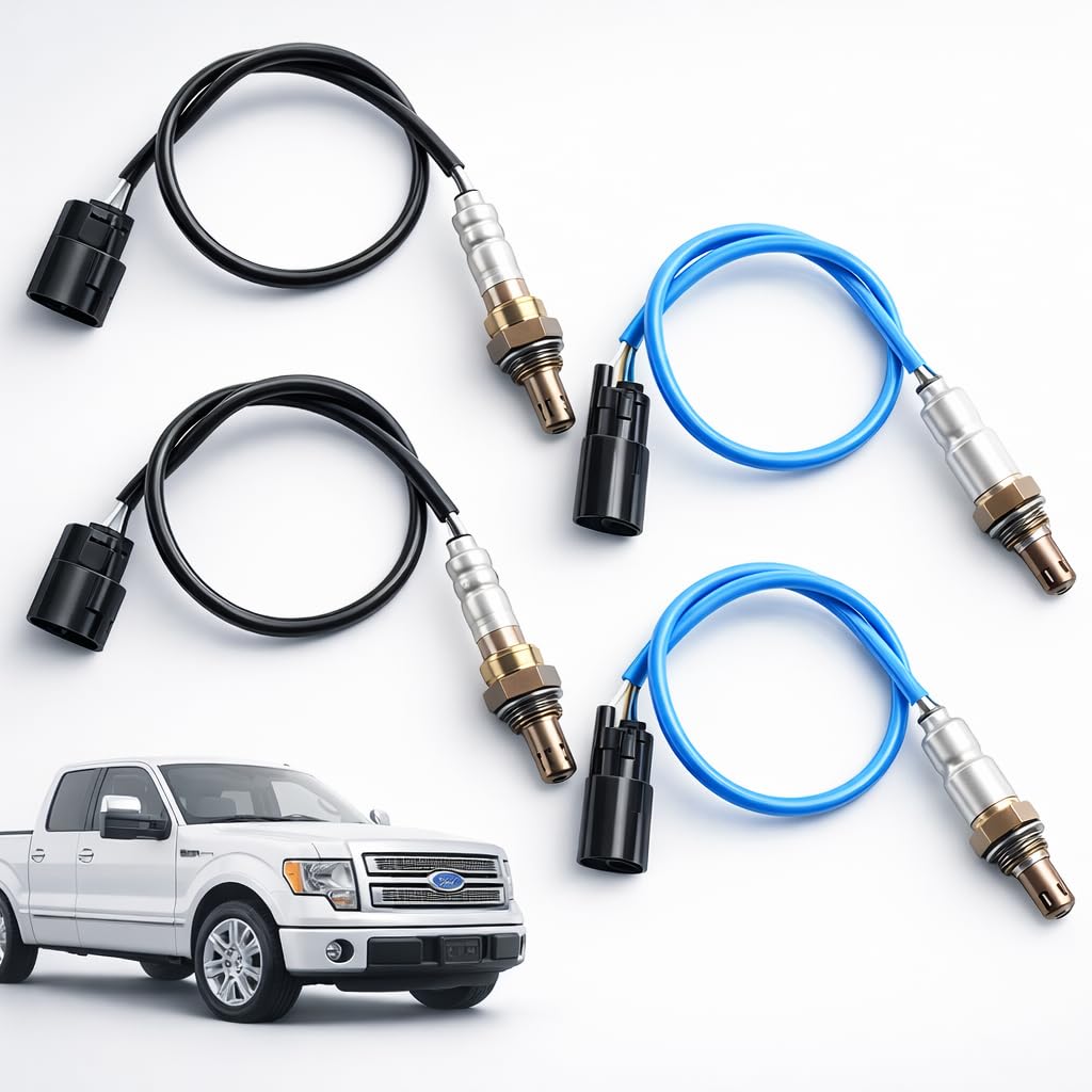 4Pcs Upstream and Downstream Oxygen O2 Sensor for Edge 3.7L 3.5L 11-14,Explorer 3.5L 11-15,F-150 3.7L 11-14,Escape 3.0L 10-12,Fusion 3.0L 10-12,CX-9