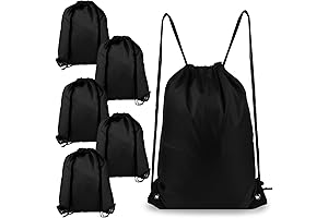 Practical and Stylish Pack of 6 Drawstring Backpacks for Diverse Needs