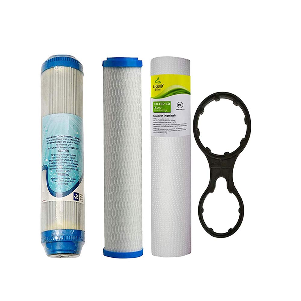 SHAPURE RO service kit with membrane For undersink RO, ro filter service kit for Manual RO, ro filter kit with cto filter & gac filter (CTO GAC Spun Filter set)-image-20