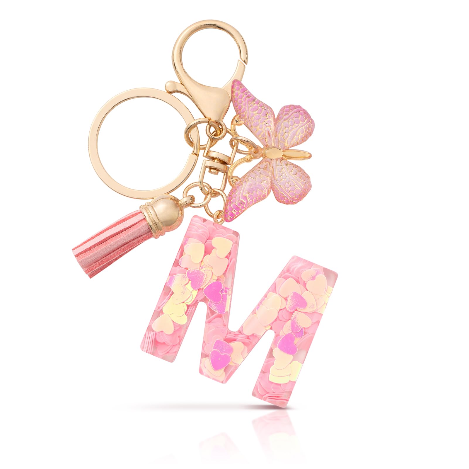 CHUQING Schlüsselanhänger Buchstabe Mädchen Schlüsselanhänger mit Anfangsbuchstaben Anhänger Schlüssel Letter Keychain für Frauen Damen