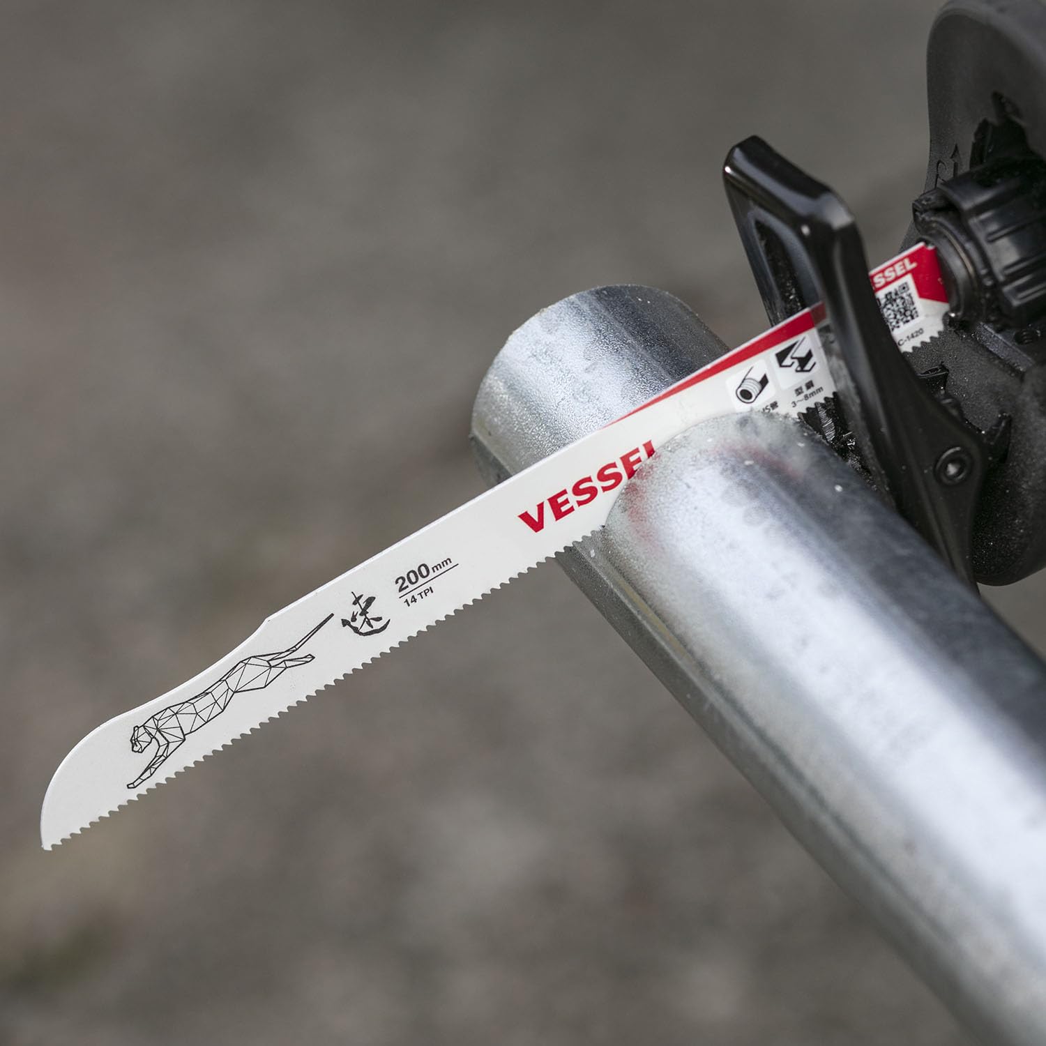 Vessel SBC-1415-1 Saber Saw Blade, Cheetah (For Metal), 14 Threads, Blade Thickness: 0.04 inches (0.9 mm), Total Length: 5.9 inches (150 mm)