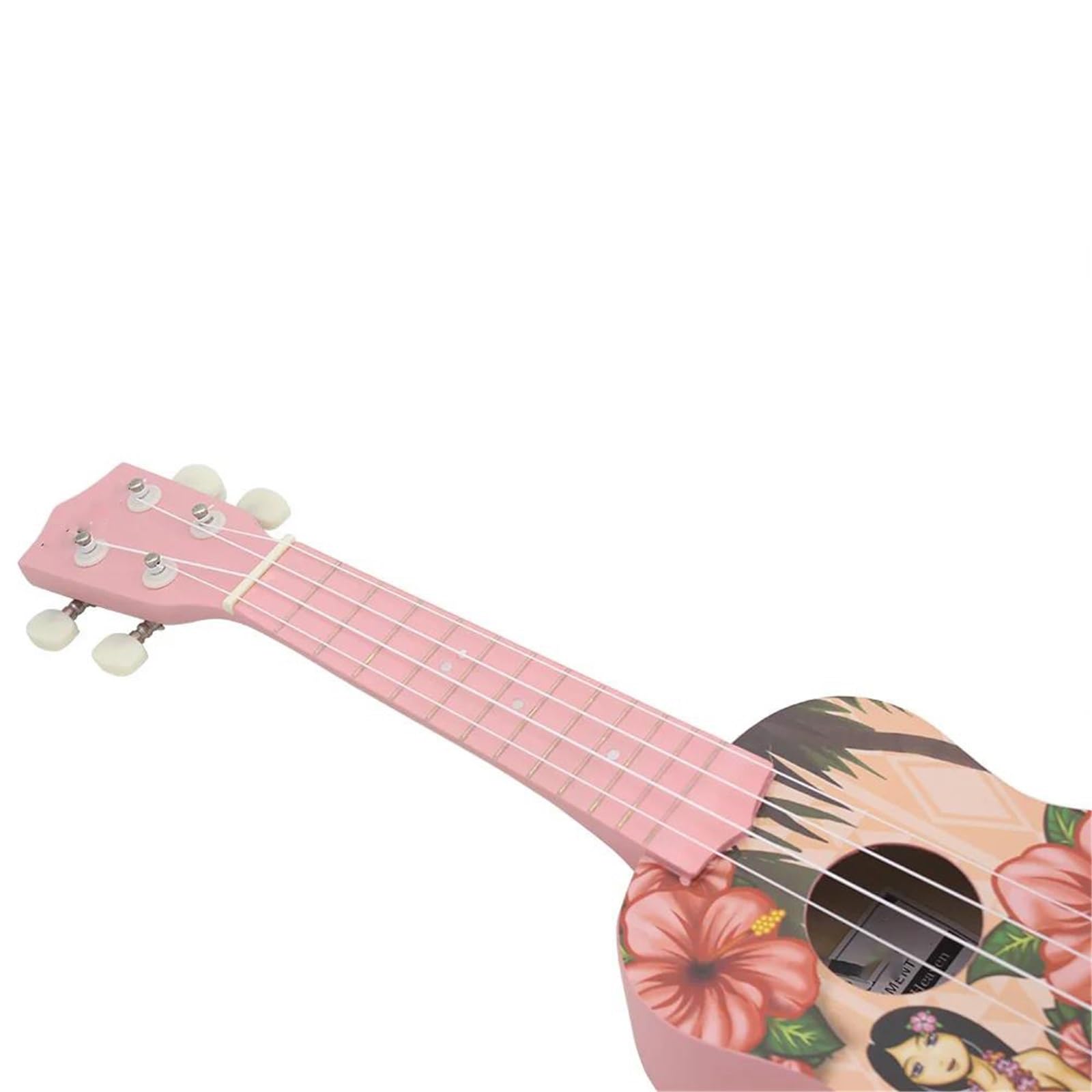 21 Zoll Ukulele 4 Saiten Hawaii-Gitarre Rosa Mini-Ukulele Mit Tasche Saiten Stimmgerät Gitarrenteile Ukulele Set