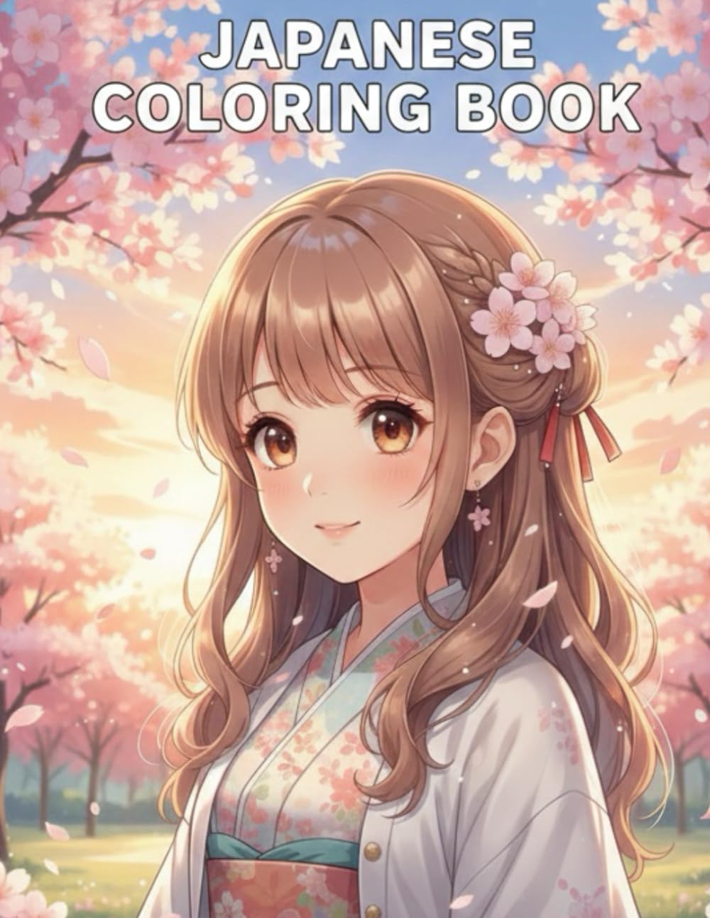 JAPANESE COLORING BOOK: Whimsical Seasons of Japan