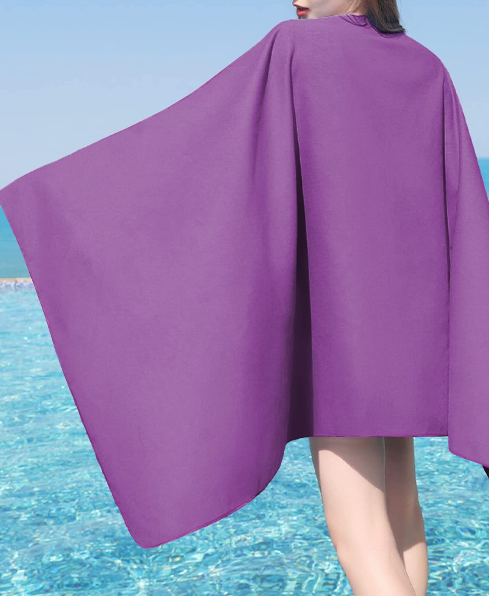 Style Slice Microfibre Towel Quick Dry Lightweight Absorbent Travel Towel Sports Beach Gym Swimming Camping Hiking Drying Small Medium Large XL XXL 200 by 100cm (Purple Small 60cm x 30cm) - Image 4
