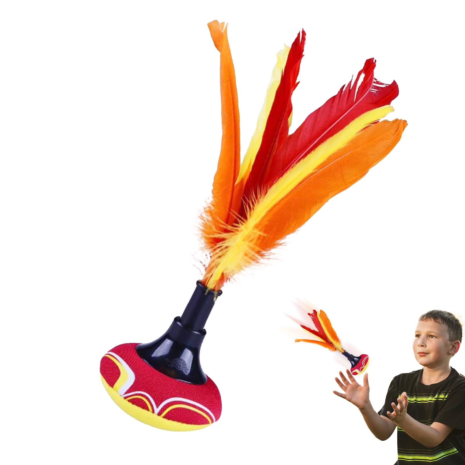 Handjagd, Wurfrollen für Federn – Trainingshilfe, Handshuttle, Gartenspiel für Erwachsene, Marinefälle, aus Material bieten eine DAdulte und Familie