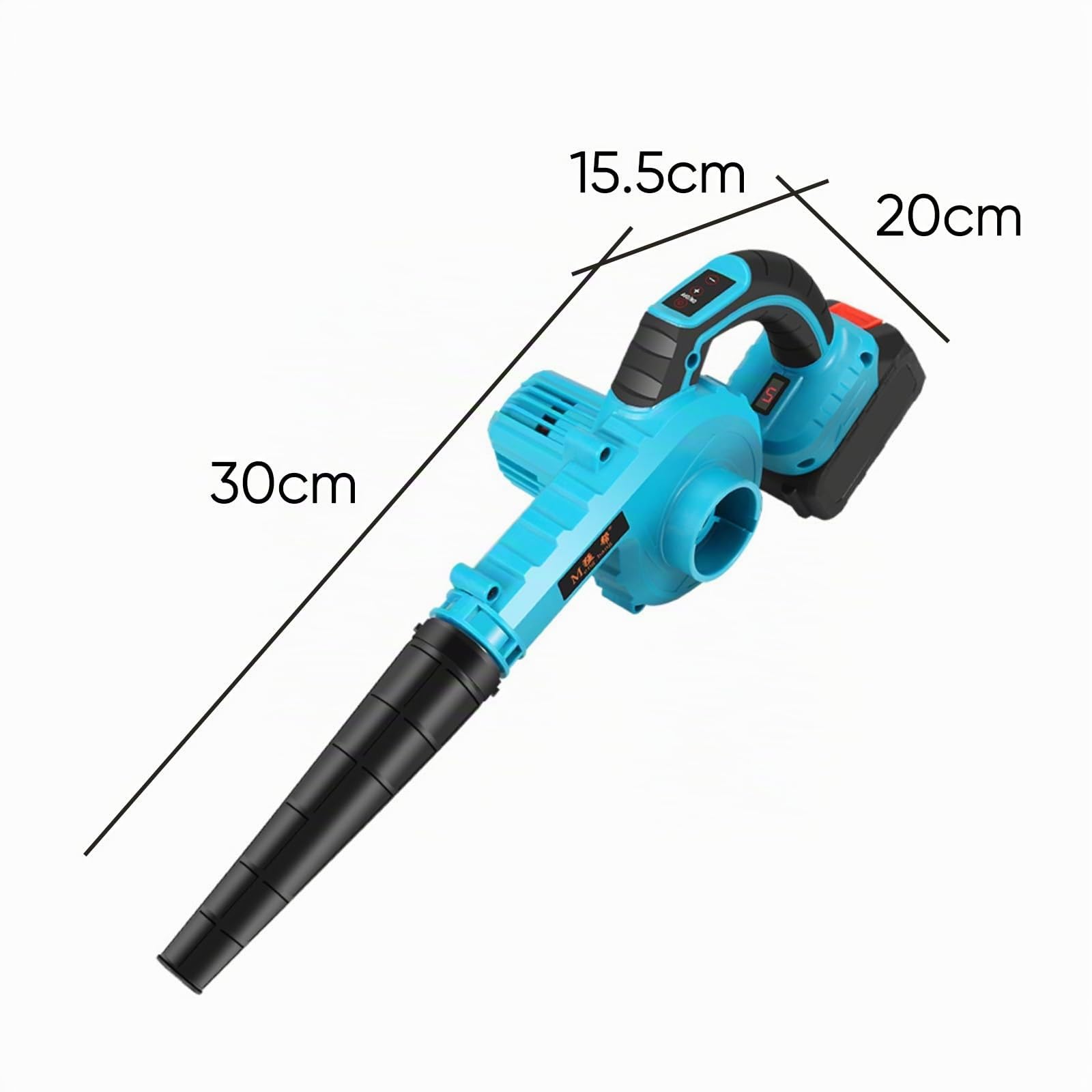 Soplador de hojas inalámbrico para batería Makita 18V, soplador de hojas 2 en 1 con batería 7500mAh x2, control de 5 velocidades, aspirador y soplador de jardín (7500mAh x2)