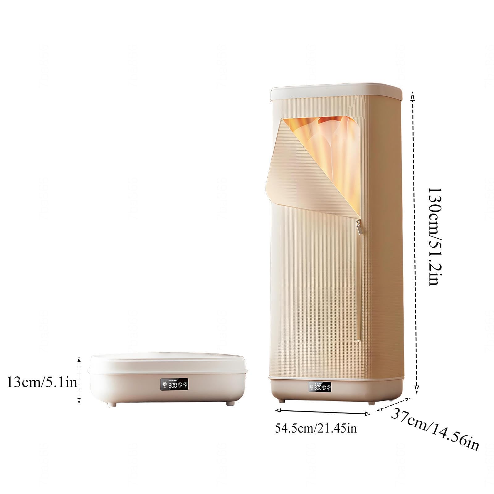 Plegable Secadora De Ropa Con Mando a Distancia Secadora Bomba De Calor, Smart Portable Clothes Dryer 900w Para Apartamento, Viajes, Camping, Rv