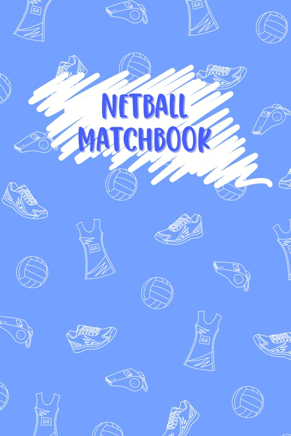 Netball Matchbook, Notebook, Team Planner, Journal, Playbook, Record Keeping Book - Gift for Netball Lovers, netball gifts for girls, gift for netball players