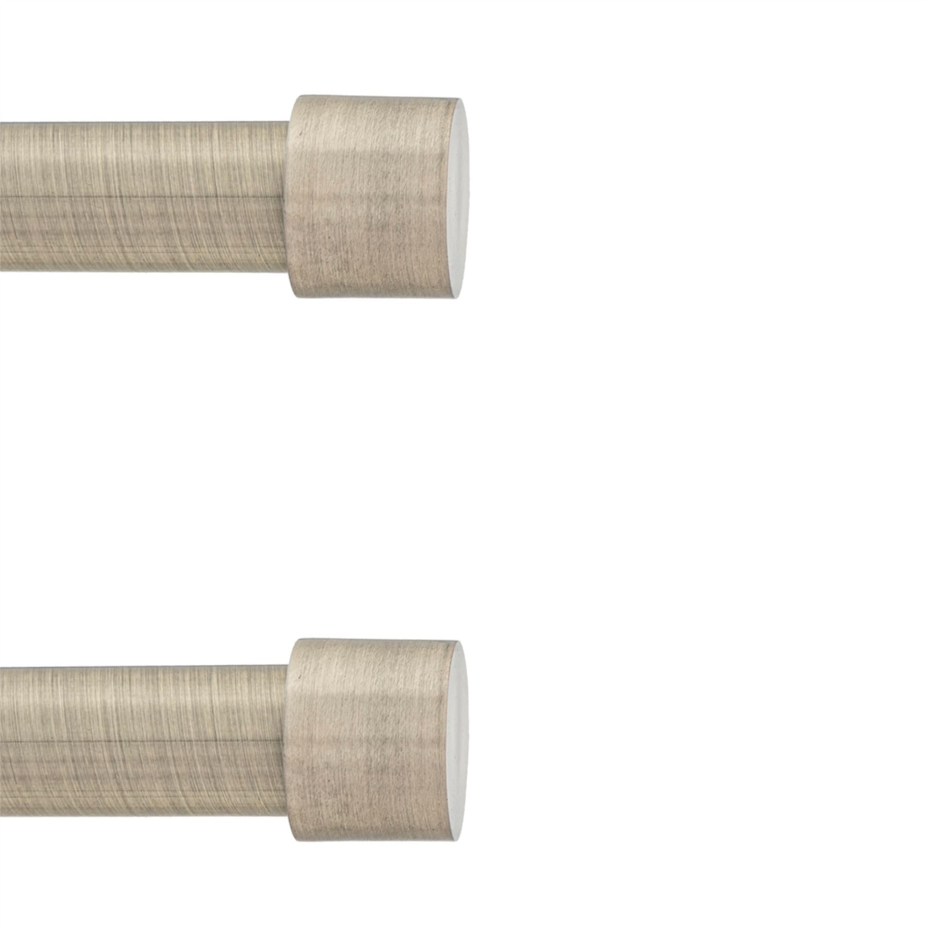 Toolty Curtain Rod Pole Finials Luna19 mm Antique BrassDurable Metal ConstructionPair from B&Q