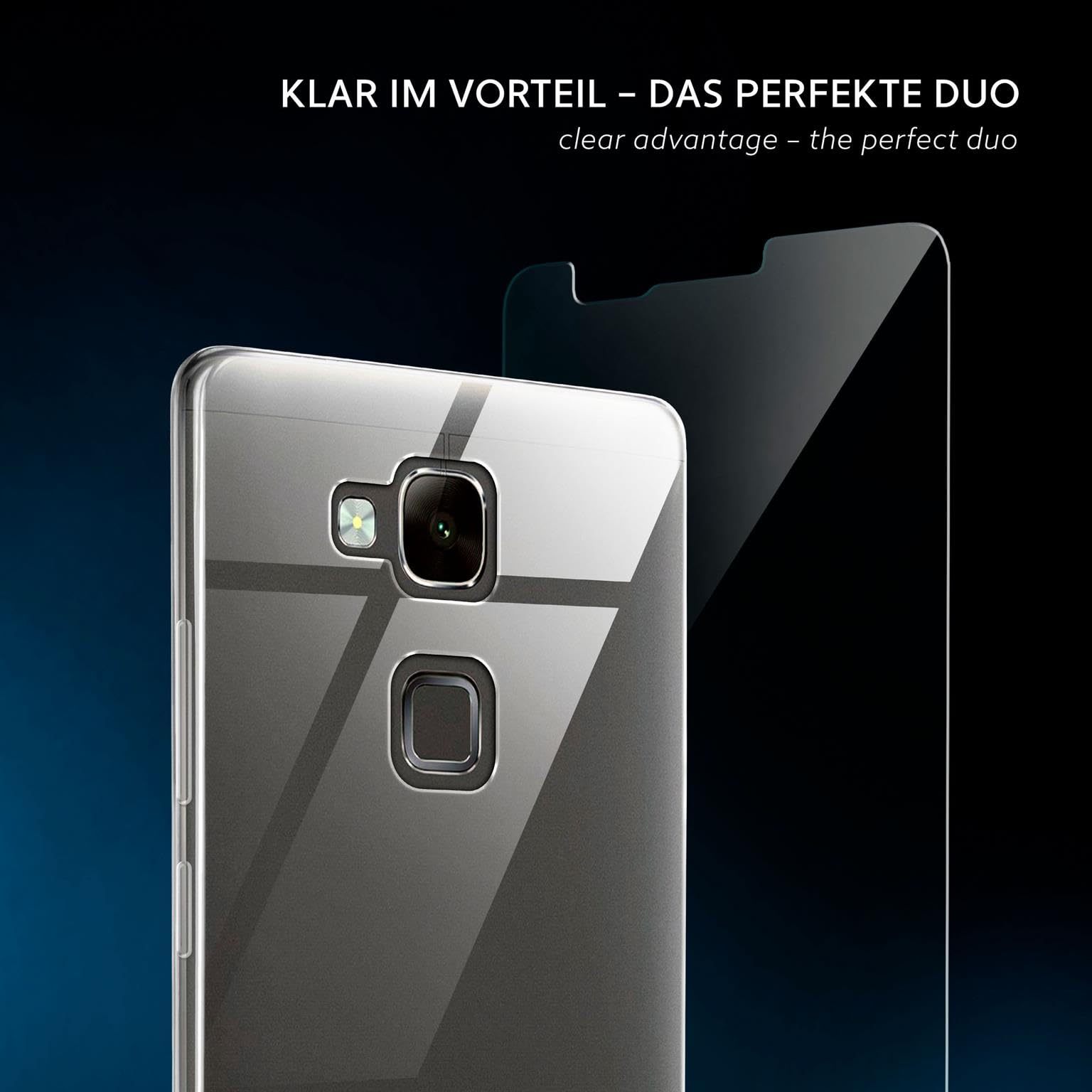 moex Cover in Silicone Compatibile con Huawei Ascend Mate 7 | Effetto Alluminio Spazzolato, Verde