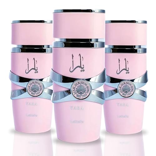 Lattafa Yara - Eau de Parfum en espray para mujer, 3.4 onzas (paquete de 3)