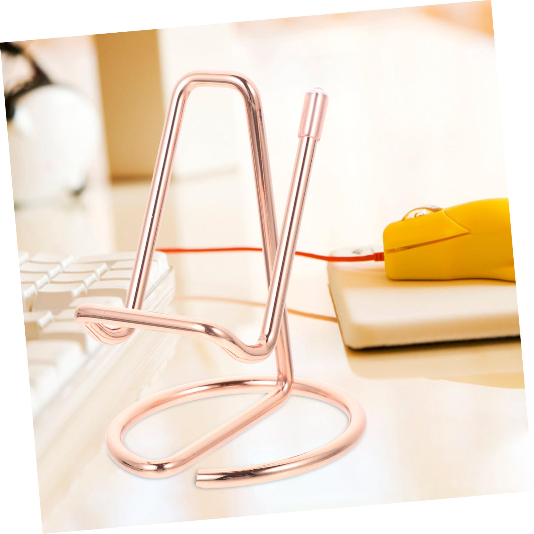 Toddmomy Supporto per Telefono da Scrivania in Ferro, 2 Pezzi | Design Semplice e Bordi Lisci, Pratico e Portatile, Adatto per Soggiorno e Ufficio