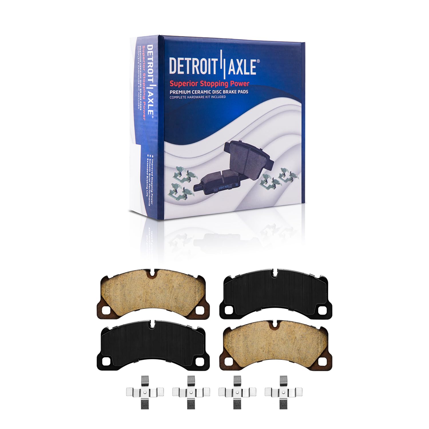 Detroit Axle - Front Brake Pads for Porsche Cayenne Macan Panamera
