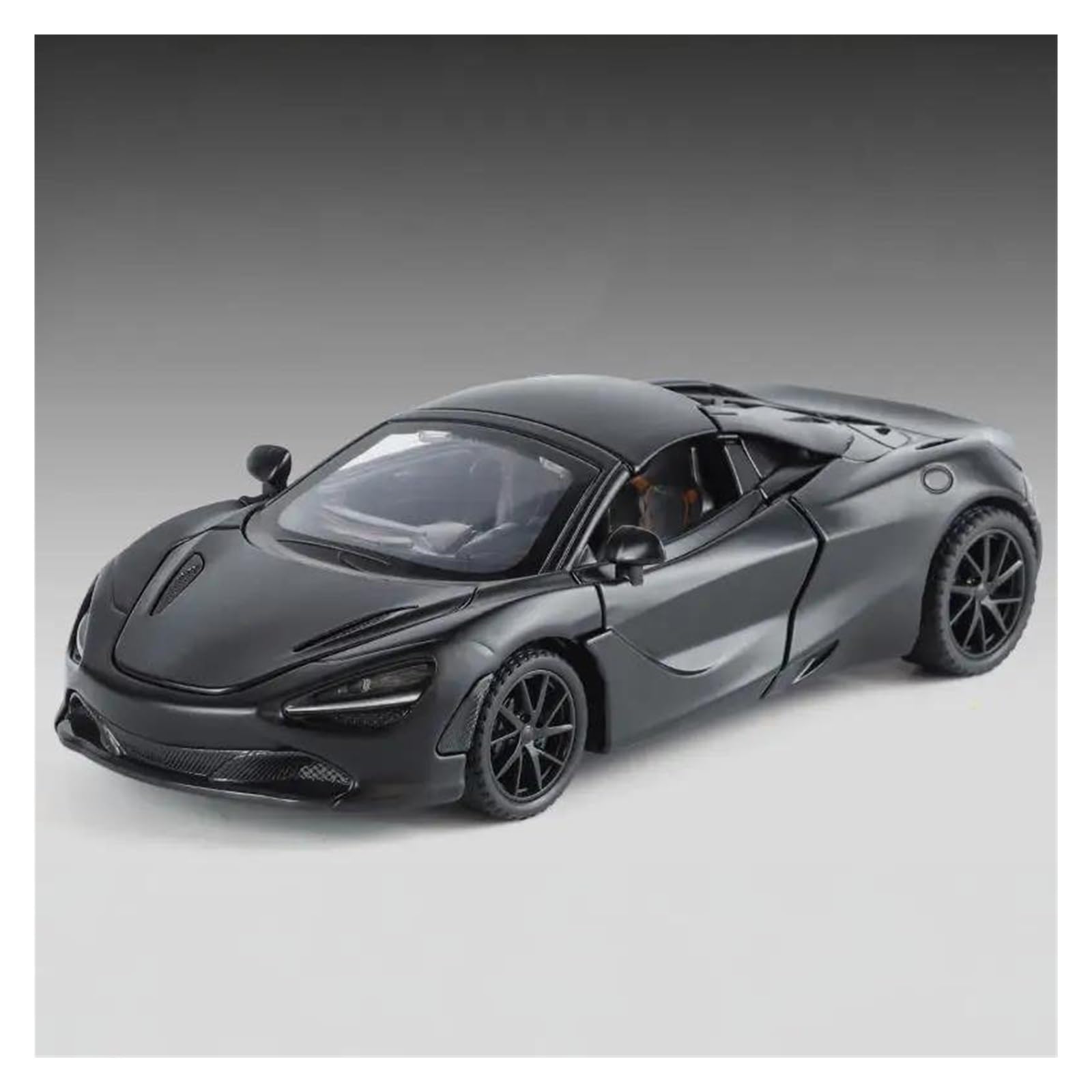 Mocalux Black Scale Die-Cast Model Car For 720S Diecast Model Car