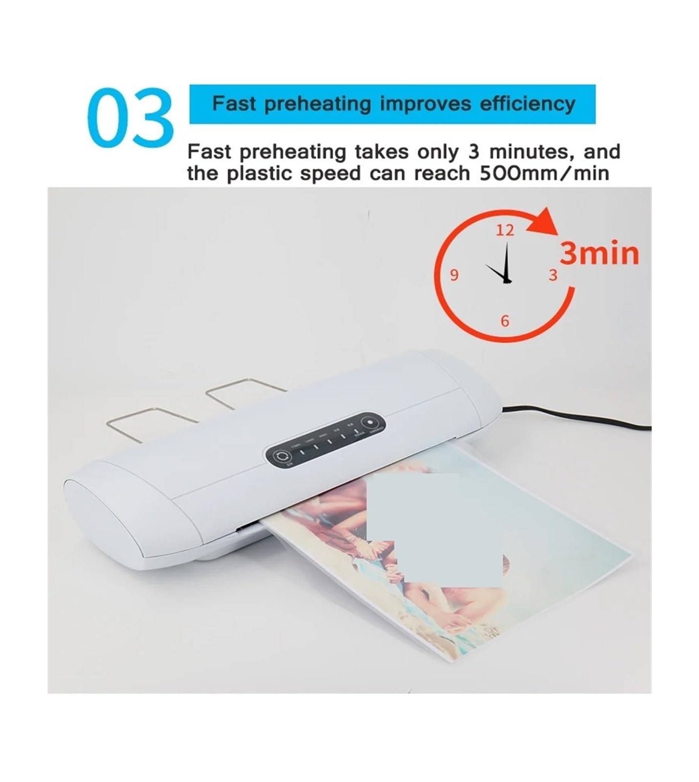 Macchina for laminazione a caldo e freddo YT320A Macchina for laminazione fotografica Macchina for laminazione A4 for ufficio domestico Macchina for laminazione della carta Per ufficio, scuola