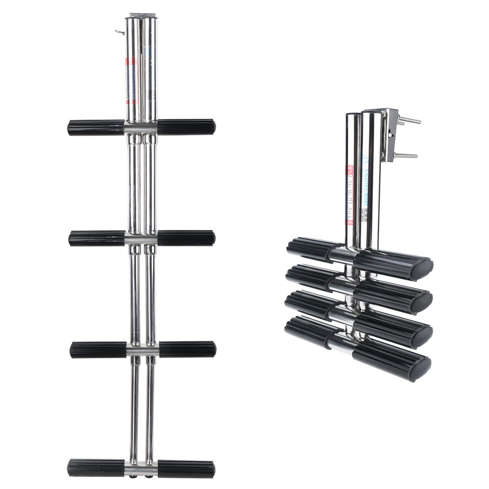 Buy PetierWeit Boat Ladder 4 Steps Telescoping Boat Ladder Heavy Duty