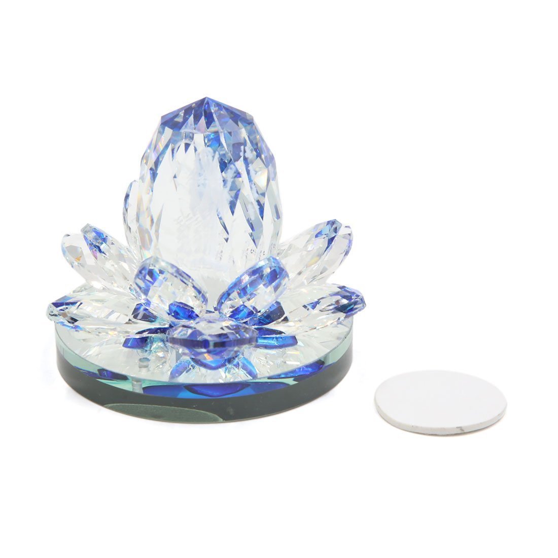 Ubersweet® Imported Blue Goddess of Mercy Carved Shaped Car Air Freshener Perfume Bottle Base