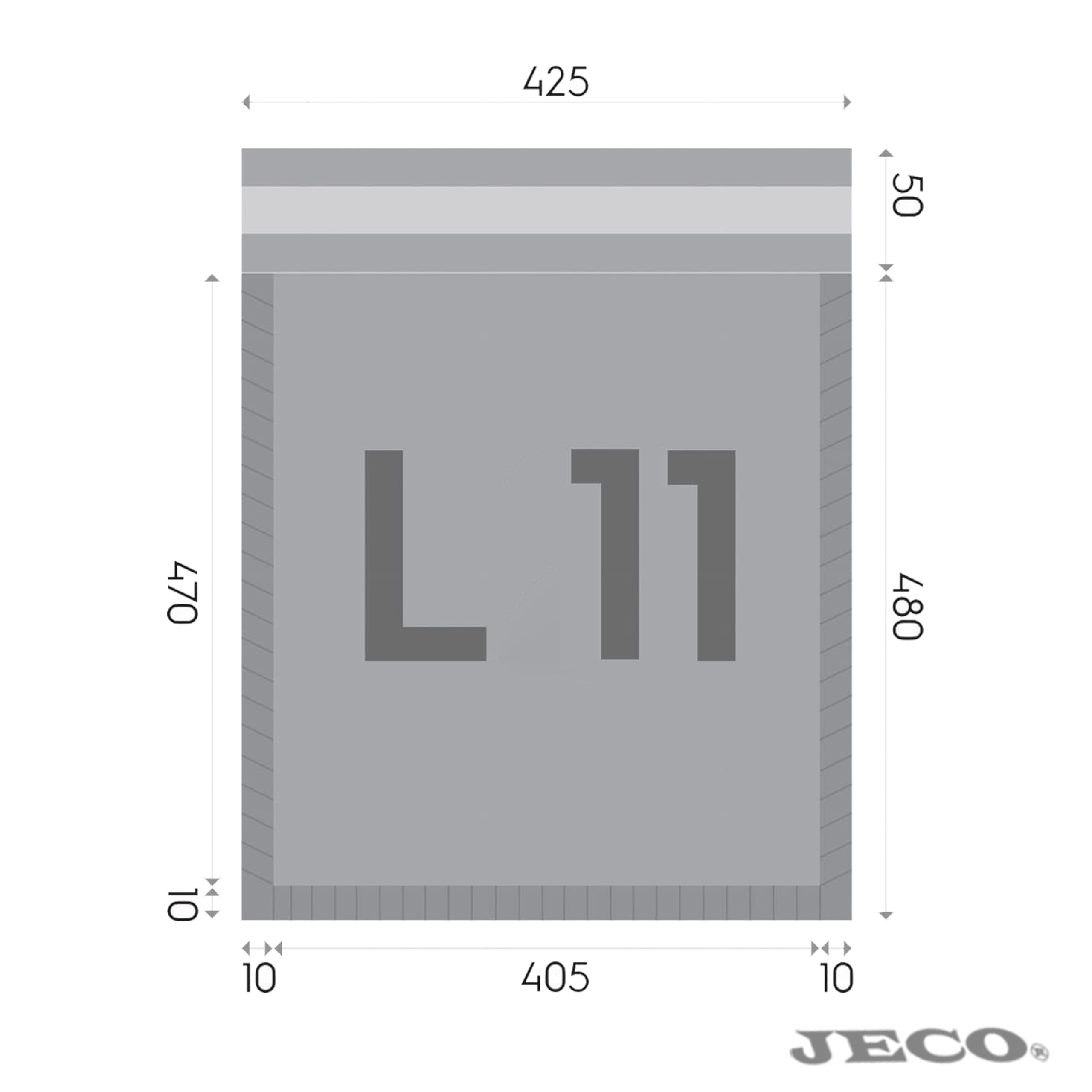 Jeco - Lot de 100 enveloppes à bulles d'air blanches taille L/11 int. 400 x 470 mm pochettes matelassées kraft d'expédition PRO