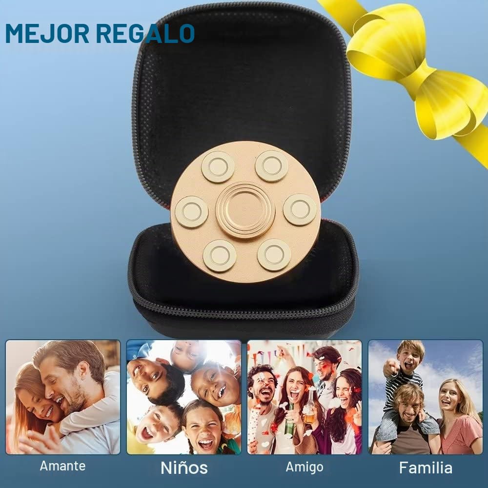 Fidget Spinner, Juguetes sensoriales de Mesa de Metal de Punta de Dedo, Regalos de cumpleaños para Adultos y niños, rotadores de Dedos, Juguetes para aliviar el estrés y la ansiedad