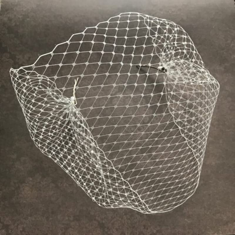 Voile cage à oiseaux for mariage, accessoires de mariée, blanc et ivoire(Grey)