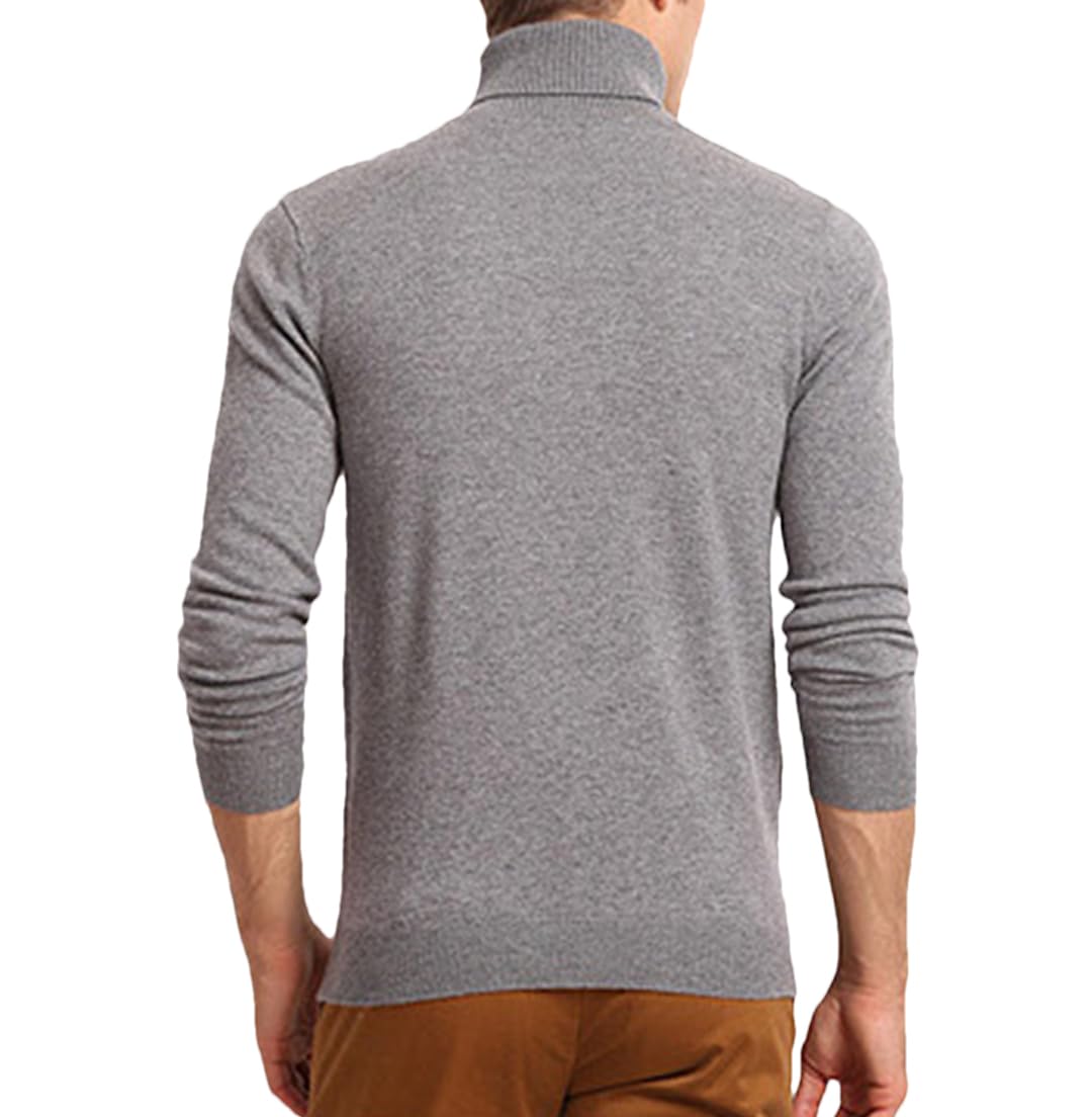 Męski Sweter Wełniany, Męski, Swobodny, Ciepły, Pulower, Męski Golf, Sweter Z Kaszmiru-Dark Gray9-X-Large