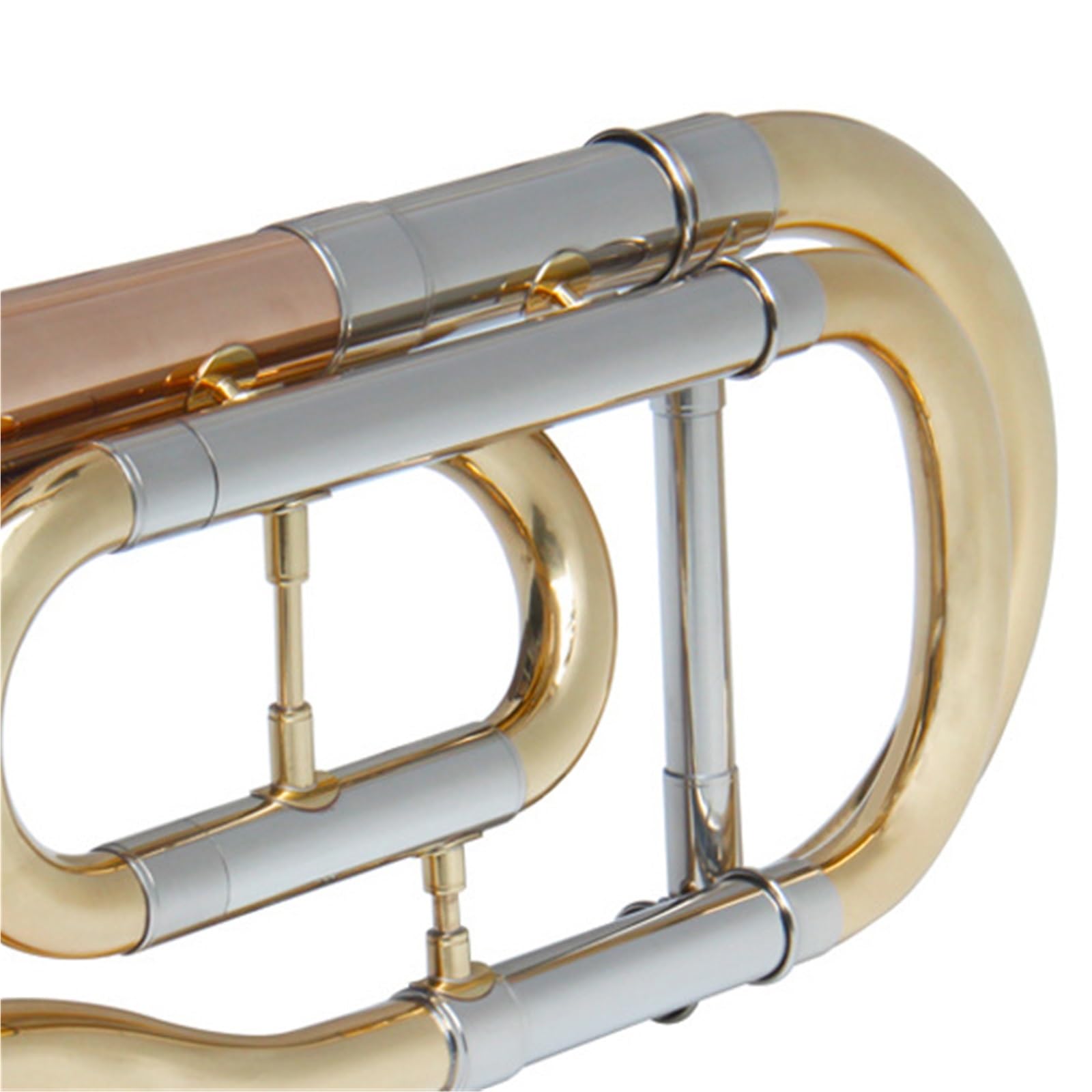 Instrument Puzon Puzon Tenorowy Ton B Dur Do F Smyczek Z Białej Miedzi Orkiestra Marszowa