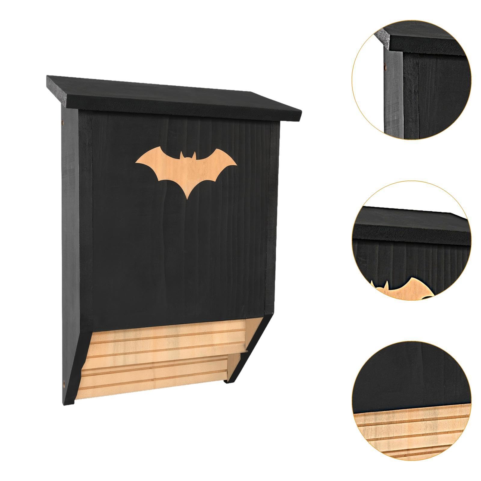 Casetta Per Pipistrelli In Legno Con Installazione Rapida | legno resistente, montaggio a parete, per giardino, stabile e durevole
