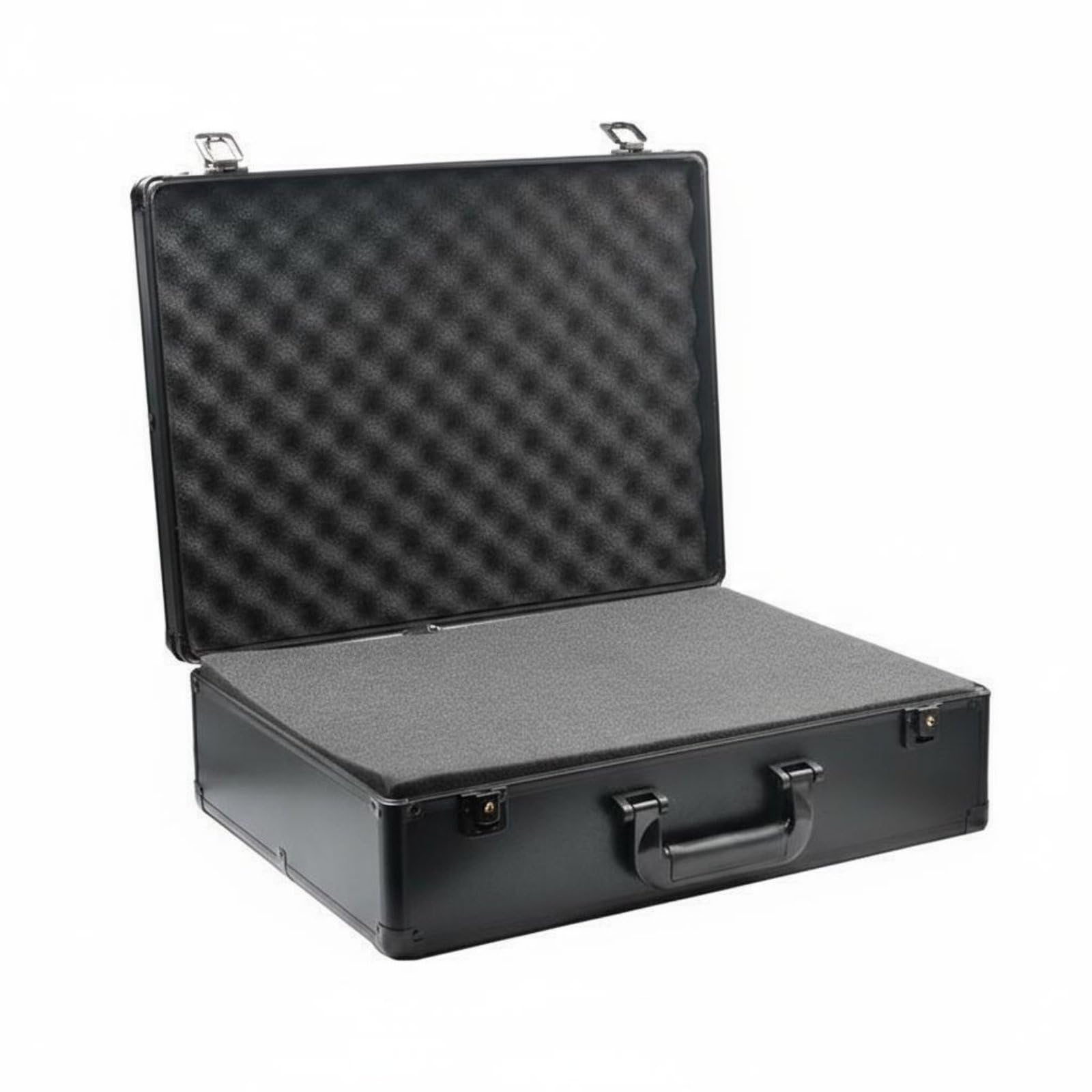 Cassetta Degli Attrezzi in Alluminio Valigetta Porta Attrezzi Custodia Portatile di Blocco Angoli Rinforzati Insonorizzazione Schiuma Adatta per, 43x32x13cm