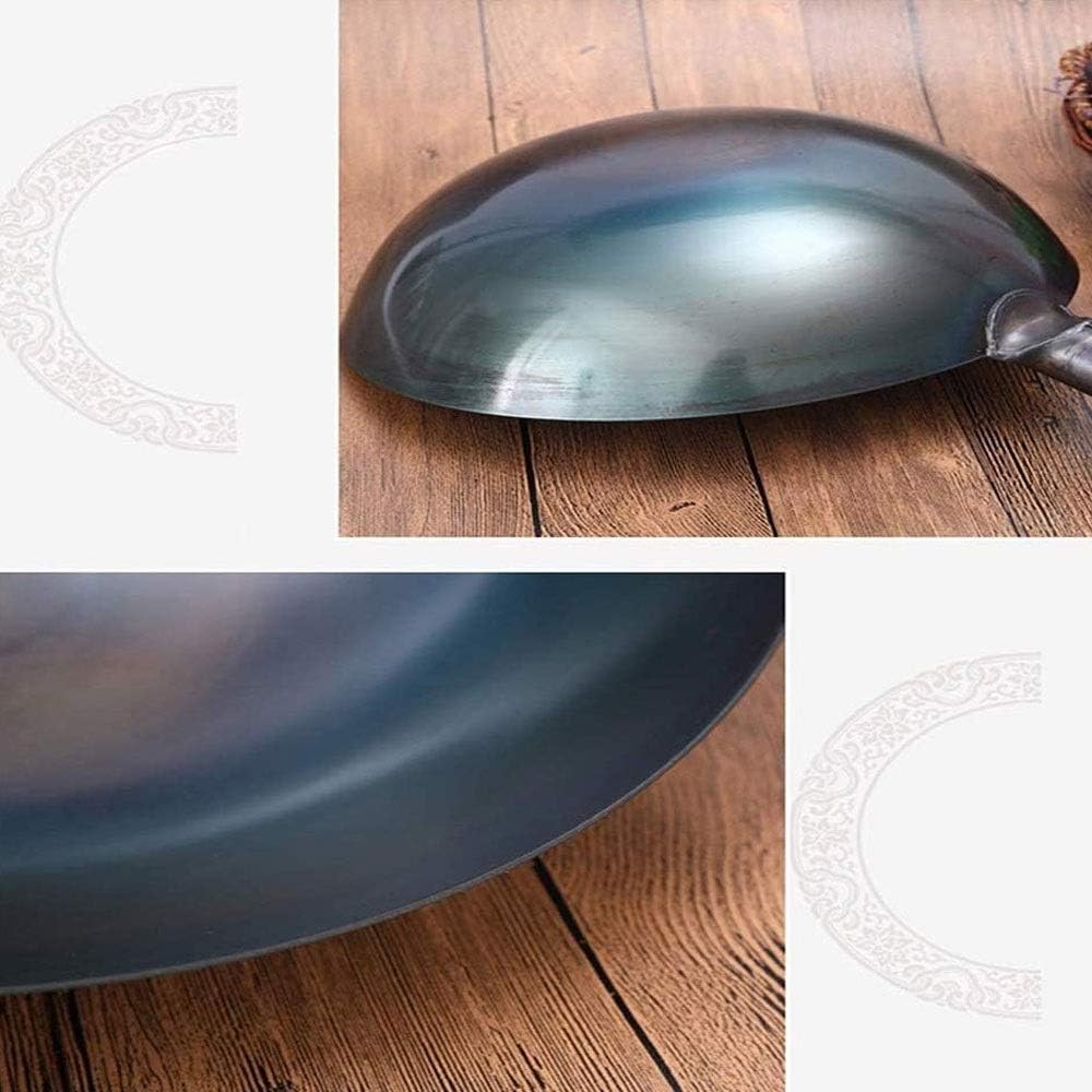 Cookware Saucepan Iron Wok Traditional Handmade Iron Wok Non-Stick Pan Non-Coating Gas Cookware