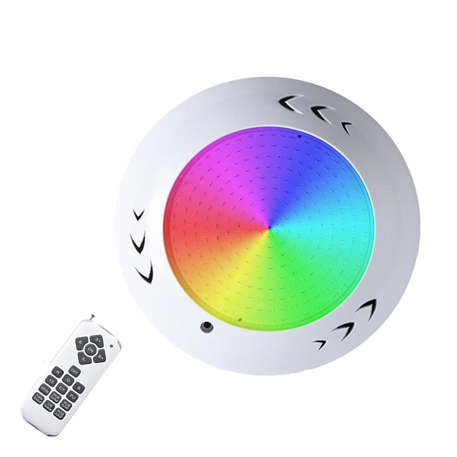 JOUFNING Submersible LED Fountain Light - Underwater Led Lights, IP68 Waterproof Outdoor Decor Light, RGB Landscape Lamp with Remote Control, for Pool Rockery(Rgb,35w-AC12V)