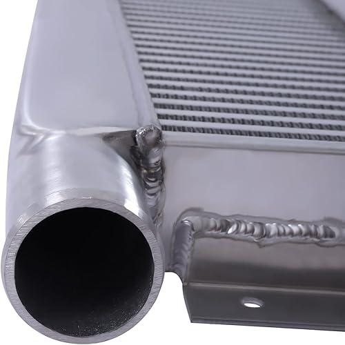 Miniatura 8 de CNCEST Intercooler universal de aluminio de 24 x 11 x 3 pulgadas, kit de intercooler de entrada y salida de 2.5 pulgadas, reemplazo universal del