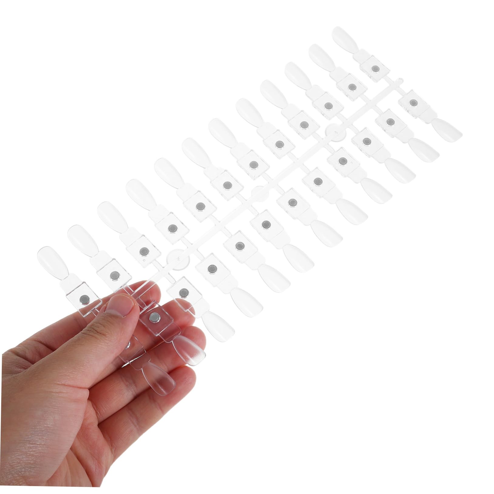 FRCOLOR Carte Magnétique Pour Vernis À Ongles 48 Pièces Présentoir D'Échantillons Palette De Pointes Pour Pratique Nail Art Débutants Studio Et Usage Domestique