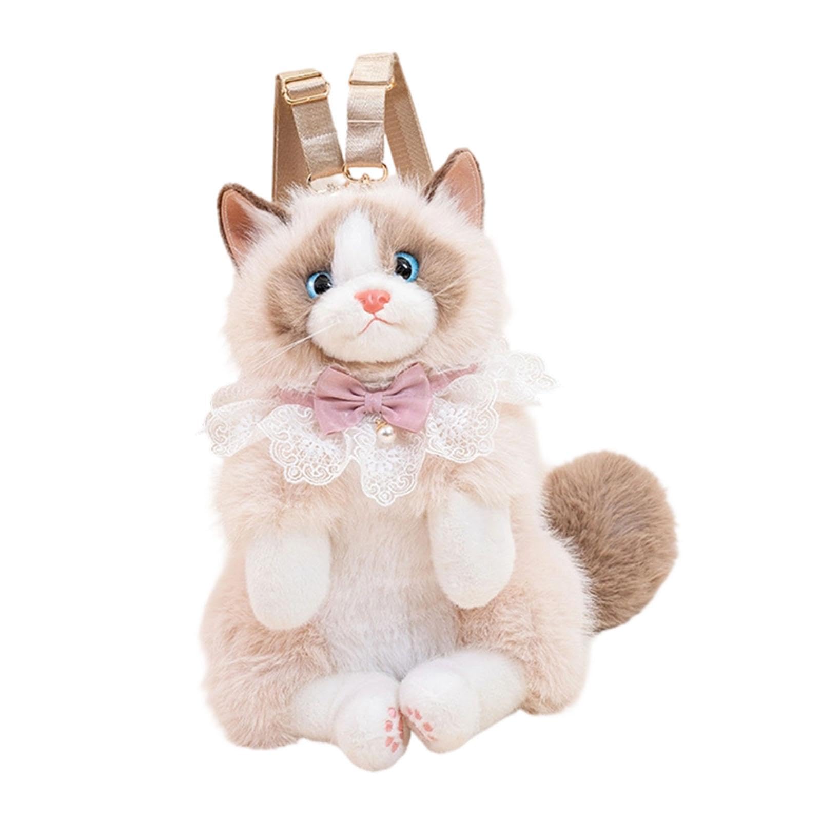 Ragdoll Cat Shaped Backpack Travel Backpack Cute Lightweight Fashion Daypack Coffee|Clothing, Shoes & Accessories|Womens Handbags & Bags-image-19