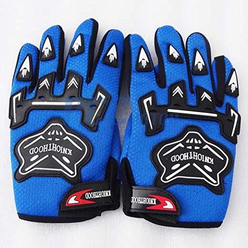 PCC MOTOR BLUE Youth Kids MX Motocross Off-Road Racing ATV Dirt Pit Bike Gloves Cycling GL01 SMALL