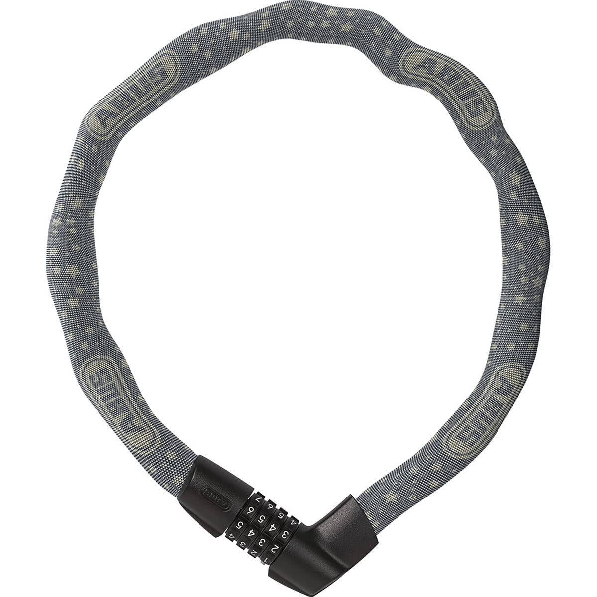 ABUS chain lock Tresor 1385/75 - combination lock made of hardened steel - 6 mm thick square chain - security level 6