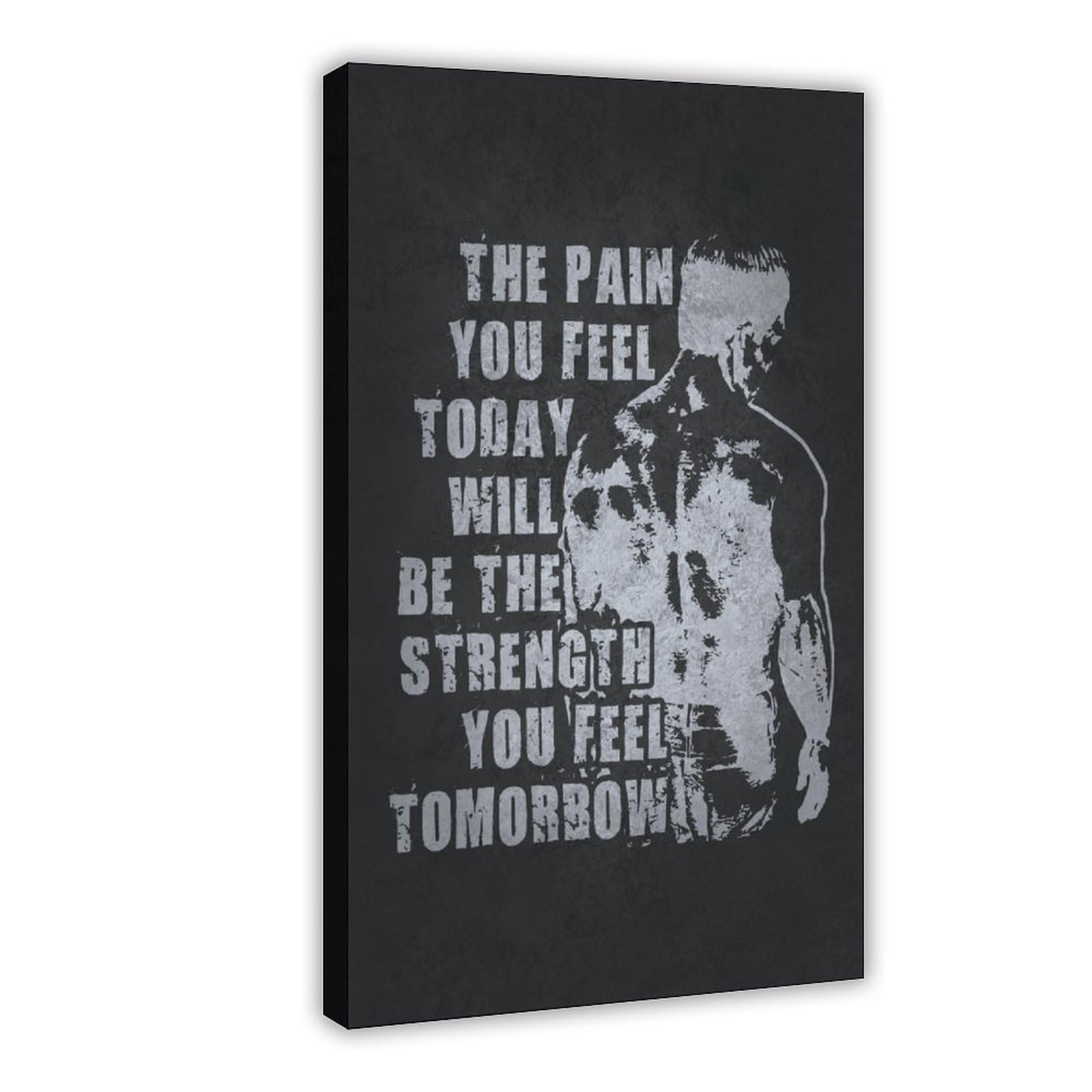 Póster motivacional con cita de ejercicio de fitness para gimnasio, hogar, estudio, oficina, decoración de 60 x 90 cm