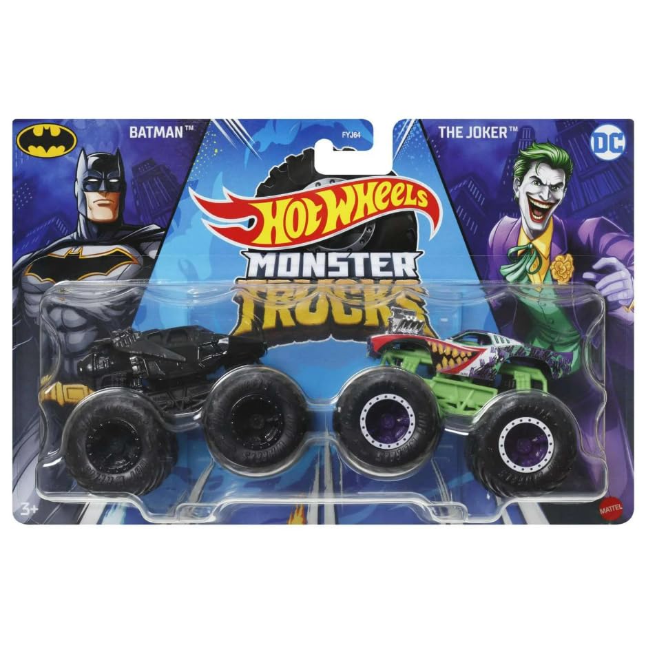 Hot Wheels Monster Trucks Batman vs The Joker 2 Pack