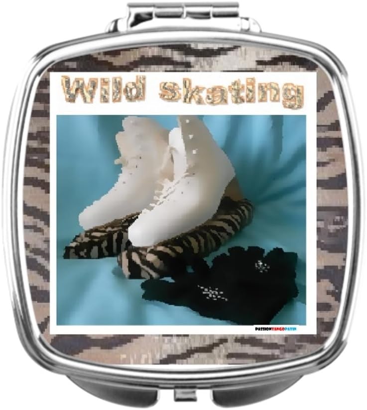 Umilia Personalised Compact Mirror Skating Freeze