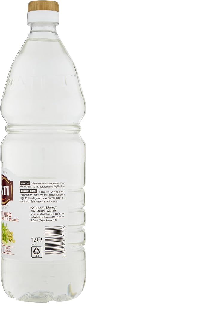 Ponti Aceto di Vino Pet, 1L : Amazon.it: Alimentari e cura ...