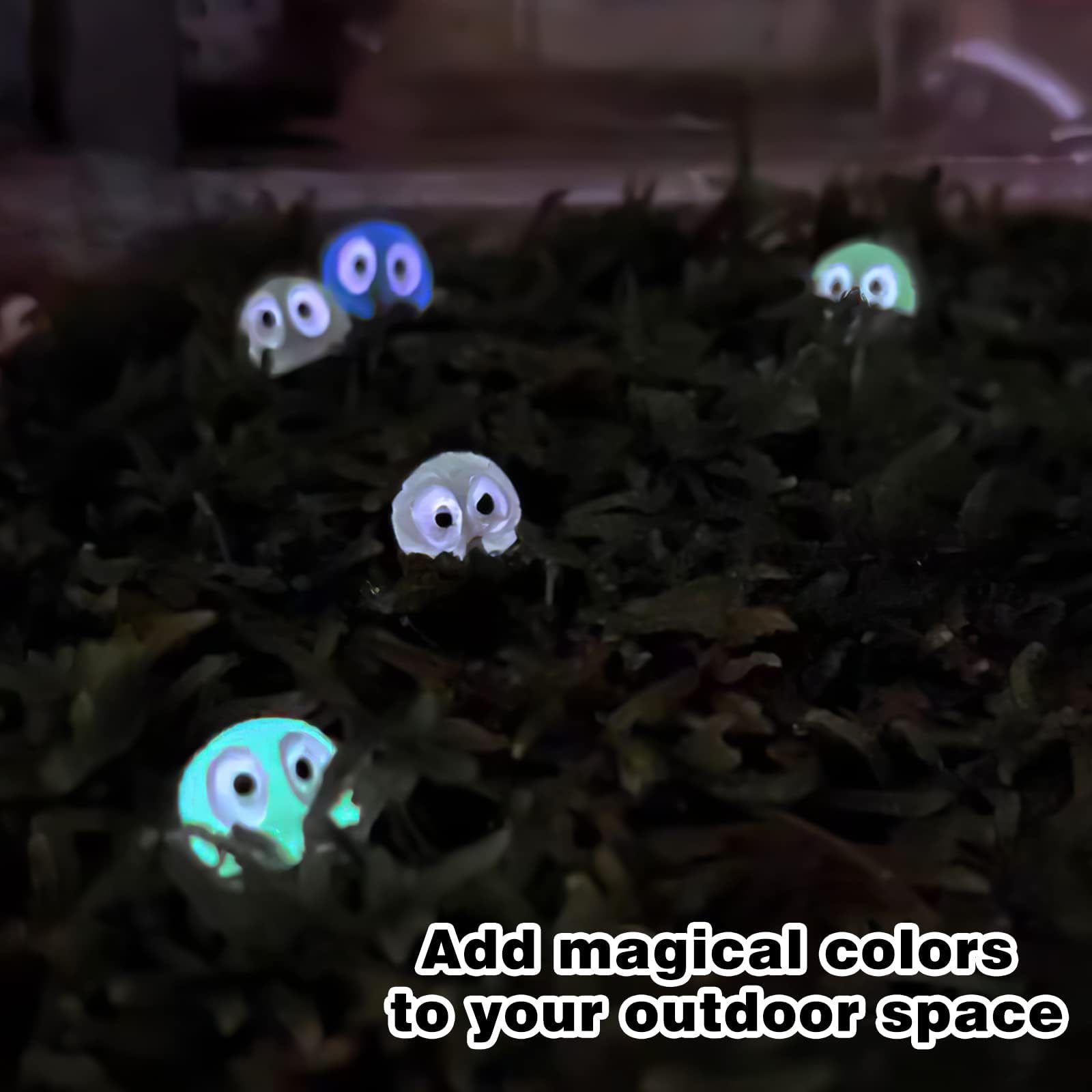 35 Stück Verschiedene Feengarten-Accessoires Figur Waldgeister mit leuchten im Dunkeln Baumelelfen Anime Deko Kodama Garten Dekoration Gartenarbeit, Topfdekoration