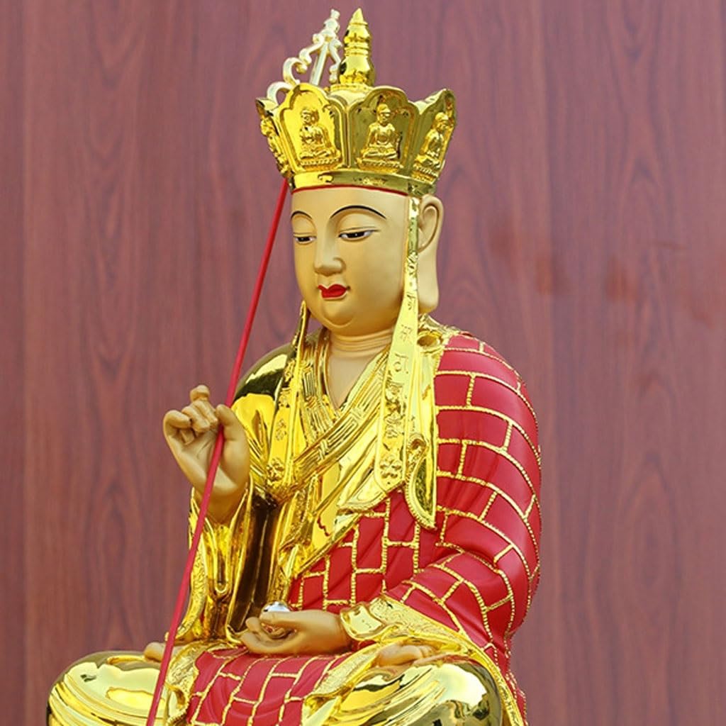 Posąg Buddy Wewnątrz Domowy Kult Żywiczny Bodhisattwa Statua Buddy Ornament, Salon Studium Zen Medytacja Dekoracyjne Ornamenty Medytująca Posąg Buddy Rzeźba