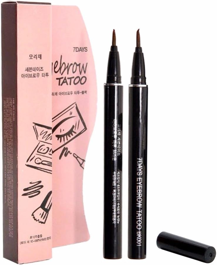 7 Days Eye Brow Eyebrow Tattoo Pen Liner,WUBLSYAN Waterproof Long Lasting Makeup Eyebrow Pen (Dark Brown)
