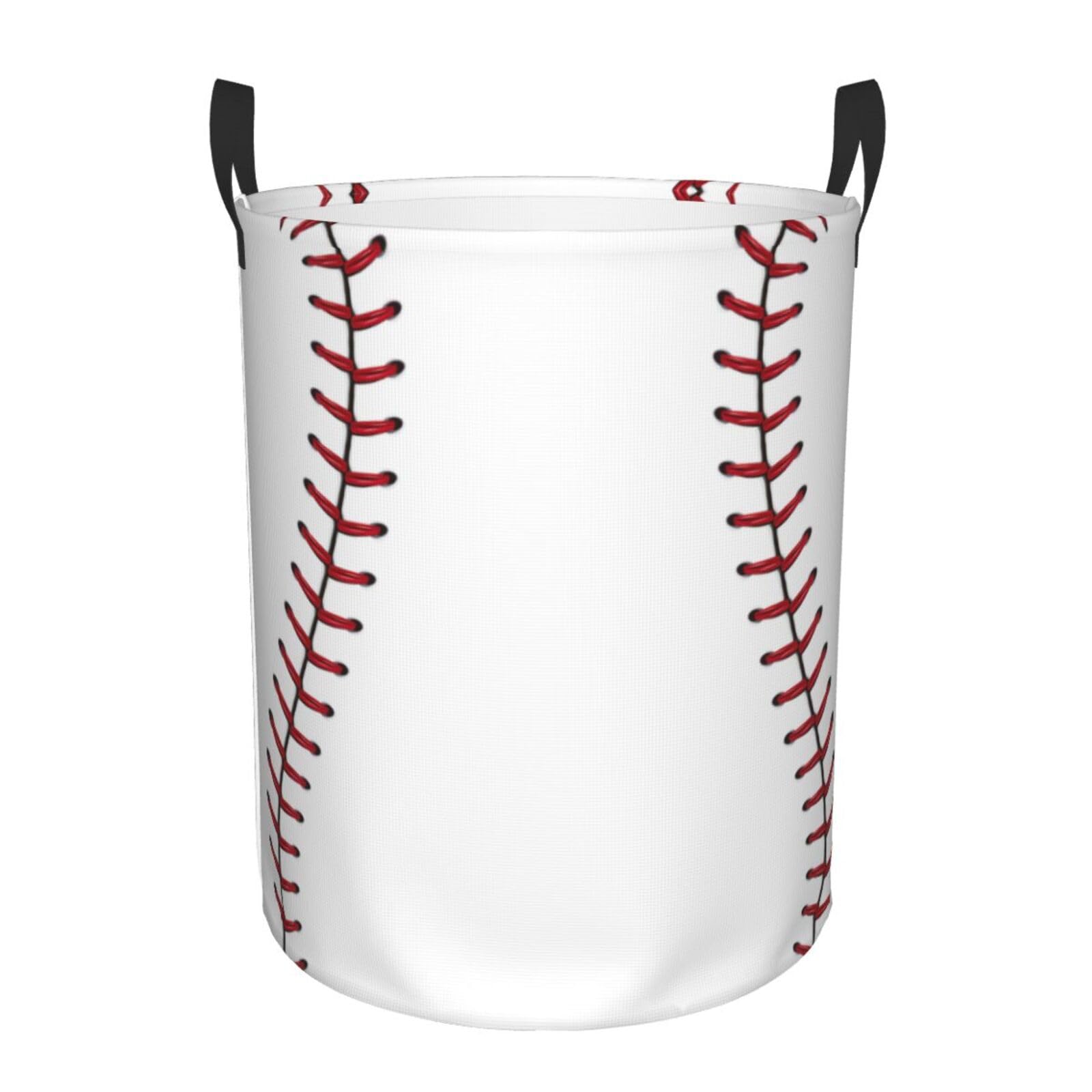 Baseball Texture Pattern Laundry Basket Home Decor Large Laundry Hamper With Handles Collapsible Laundry Baskets Waterproof Dirty Clothes Hamper