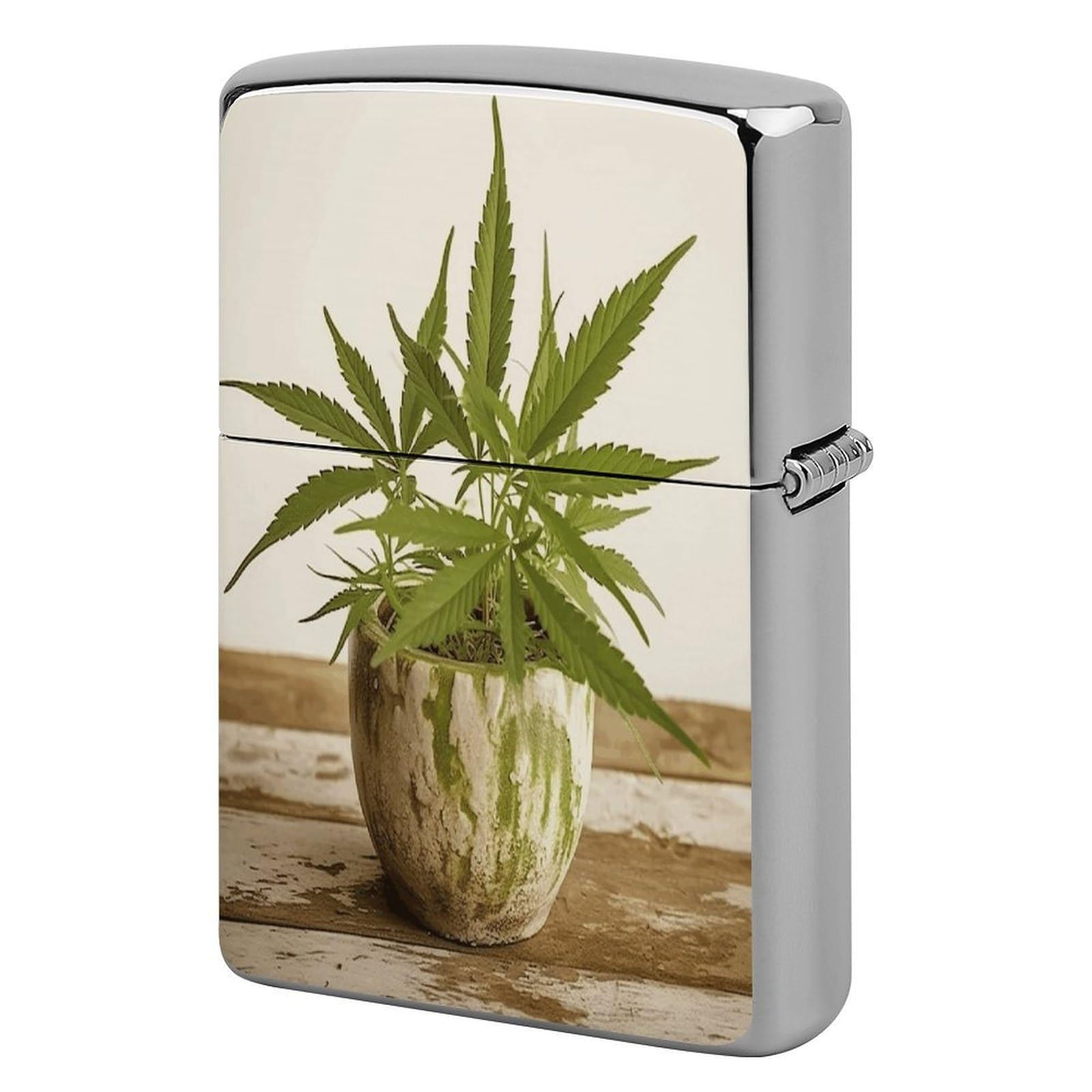 Fekiloot Style Grass Pot Leaf Lighter Case Cover Lighter Holder