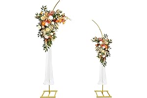 7.8ft & 6.7ft Half Arch Backdrop for Wedding