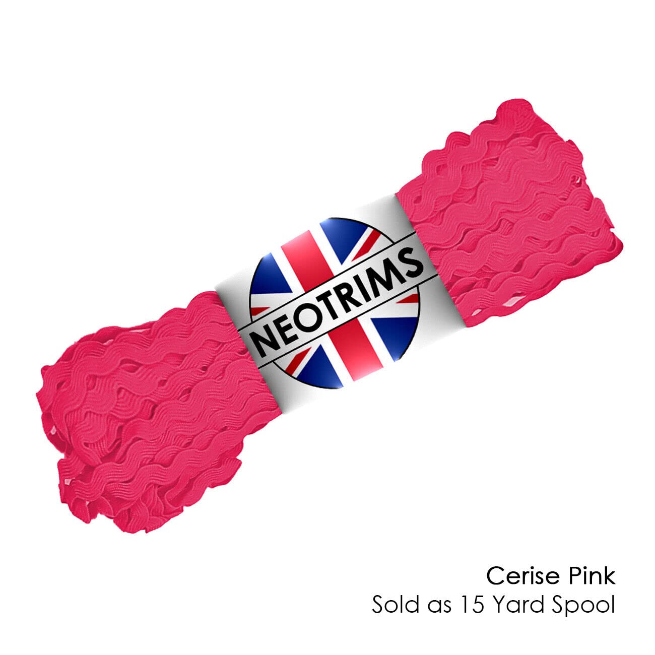 Ric Rac Ribbon (Cerise Pink, 15 yards) 6mm Sewing Trimming,28