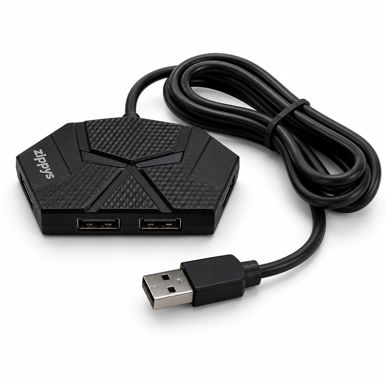 USB 2.0 Hub 4 Port with 120cm Cable | 7-Color LED Multi USB Splitter | Plug & Play High-Speed Data Hub for Laptop, PC, Mac, Keyboard, Mouse, Pen Drive & USB Devices (Black)-image-27