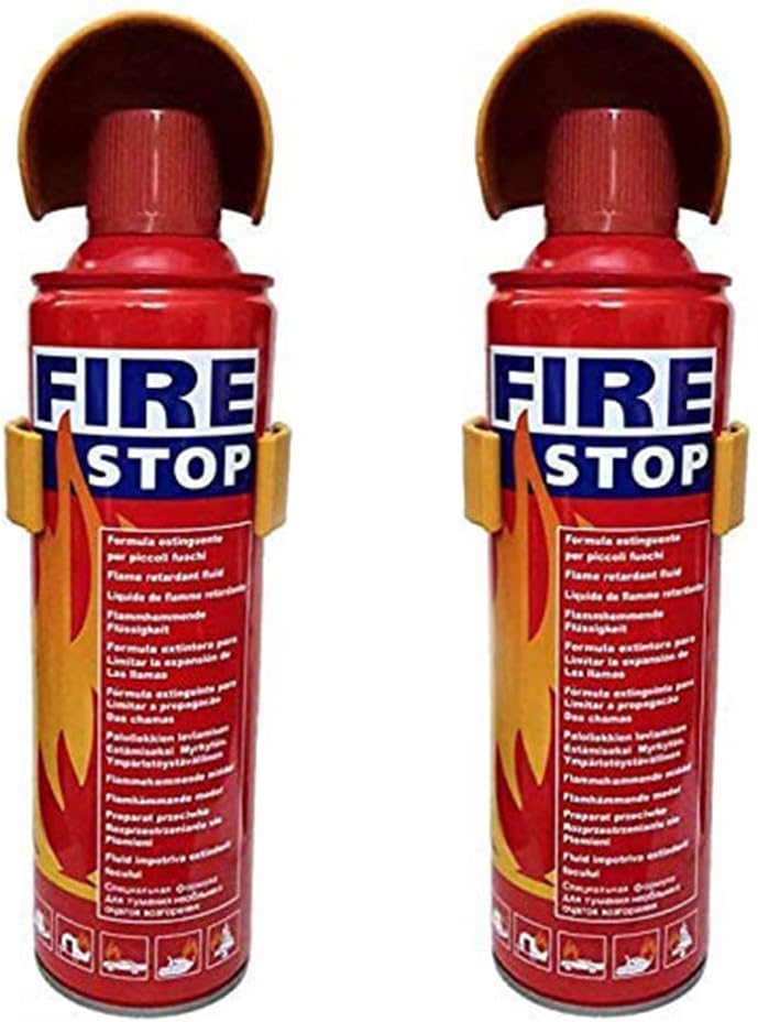 Safe Pro Fire Stop Car&Home Fire Extinguisher (Pack Of 2),Aerosol
