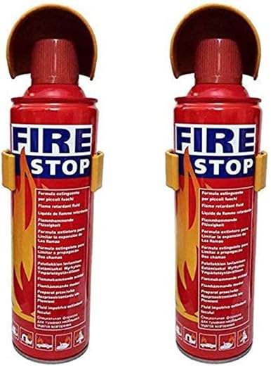 Safe Pro Fire Stop Car&Home Fire Extinguisher (Pack Of 2),Aerosol